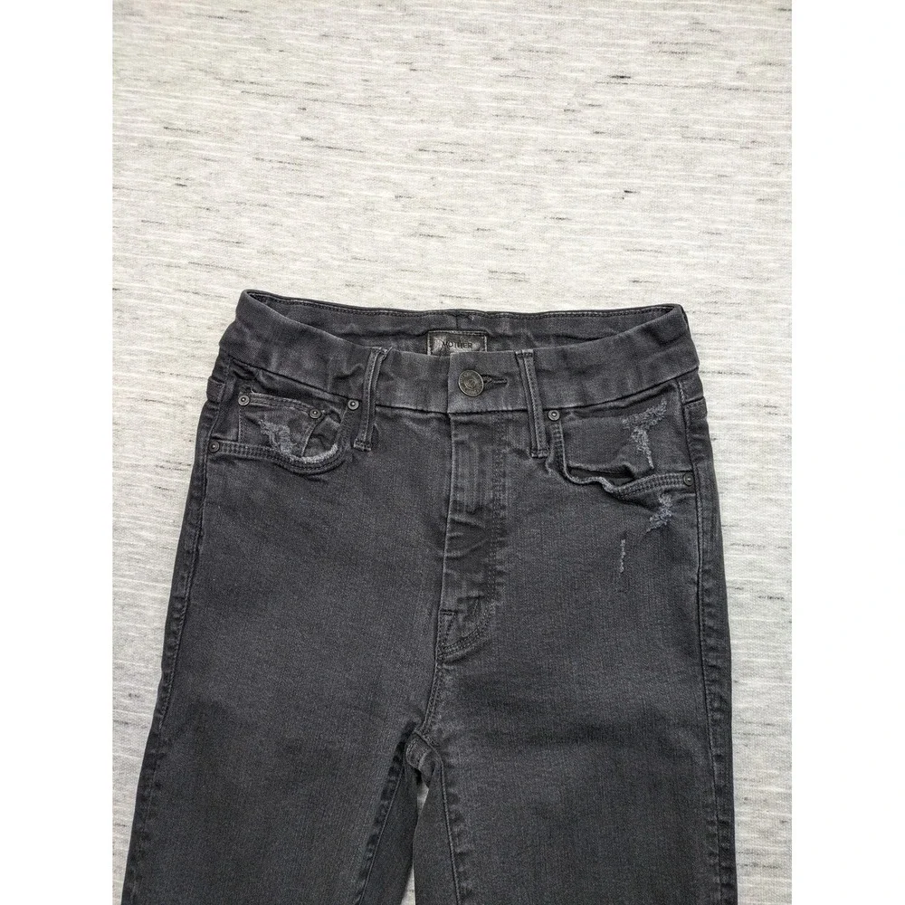 Mother Skinny Jeans Looker Ankle Fray Size 25 Distresed Guilty‎ as Sin Comfy Lux